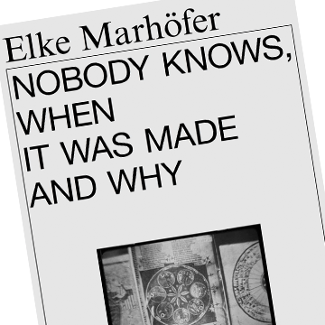 Nobody Knows, When it Was Made and Why