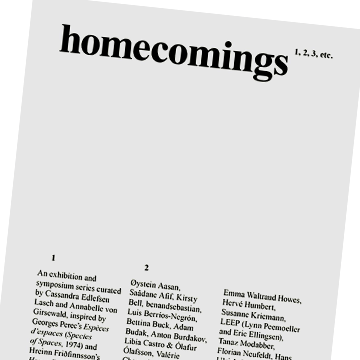 homecomings 1,2,3,etc.