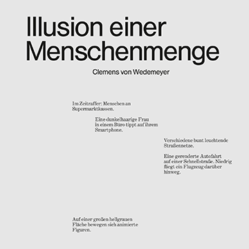 Illusion einer Menschenmenge